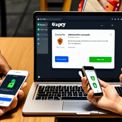 Home 6 **
A diverse group of Malaysians shopping online using their smartphones and laptops. The scene depicts a sense of caution and awareness as they check for "https" in the URL and look for the padlock icon. Show elements like a GrabPay or Touch 'n Go eWallet logo subtly incorporated. The overall feel should be safe and modern.
**